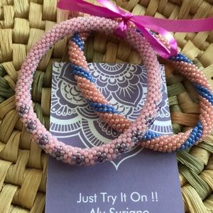 Beautiful Handmade Roll on Nepal Bracelets